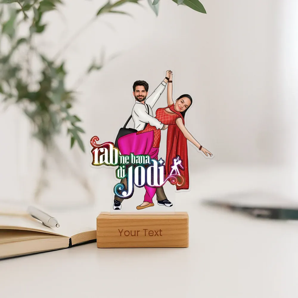 Personalized Indian Wedding Caricature – Unique Couple Gift Idea