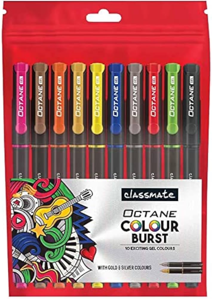 Classmate Octane Colour Burst Gel Pen Assorted (4030210)