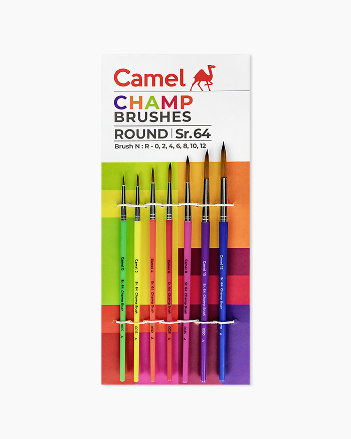 Camel Round brush Pack SR-64-Set of 7