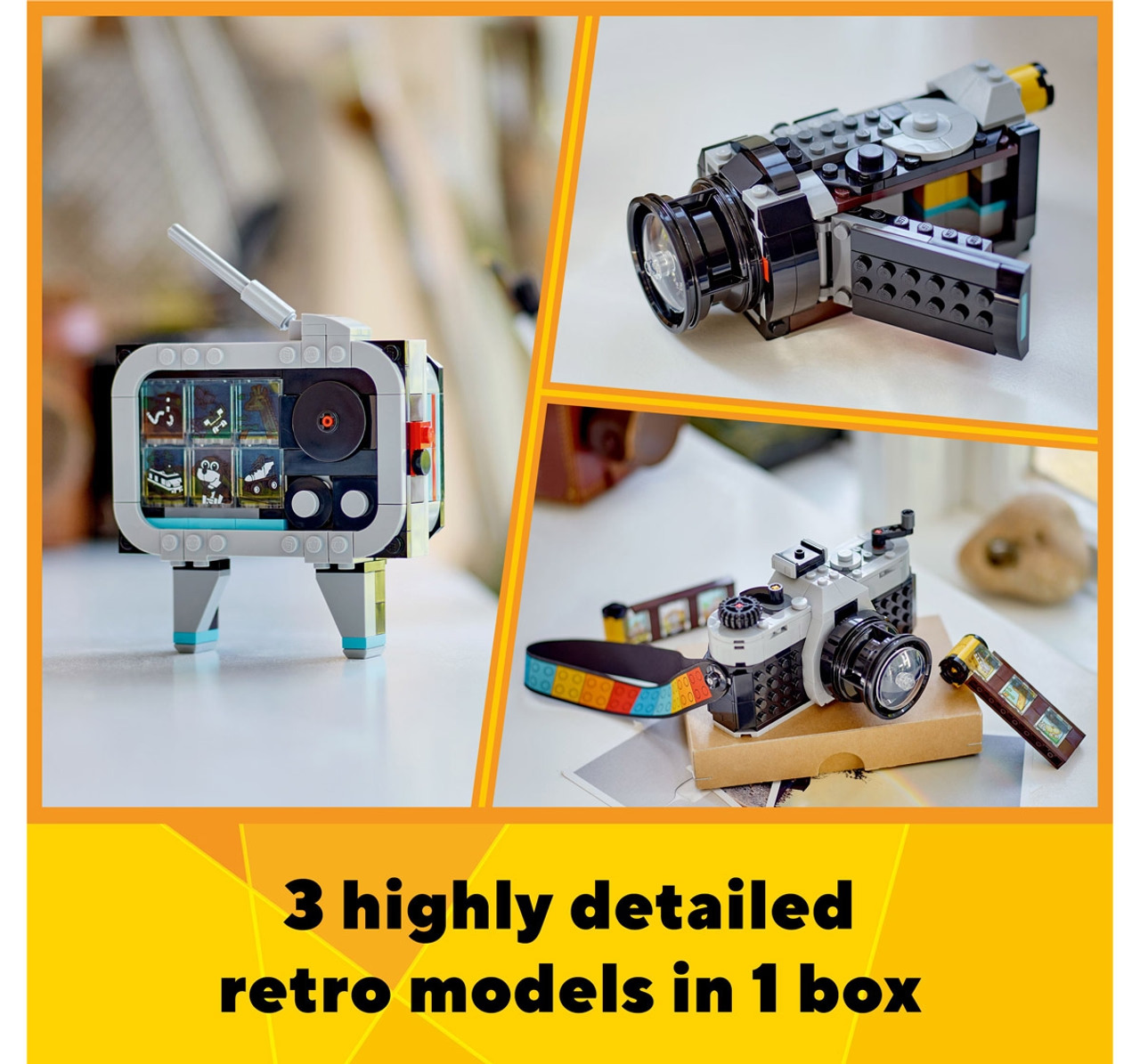 Lego Creator Retro Camera 3 In 1 Toy 31147 Multicolour For Kids Ages 8Y+ (261 Pieces) — alternate view