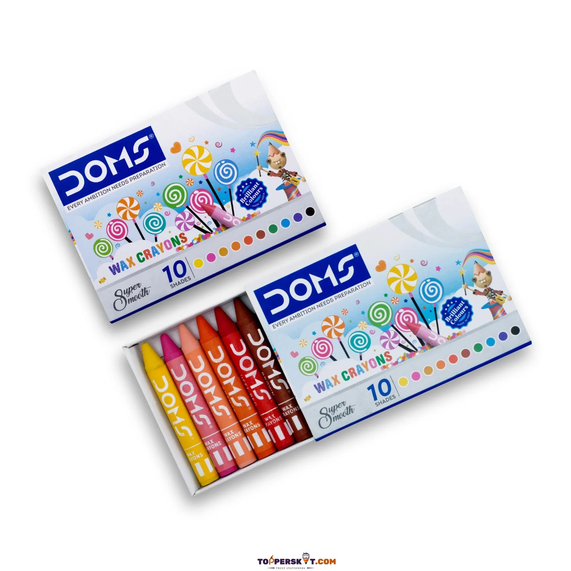 Doms Wax Crayons Small - 10 Shades — alternate view