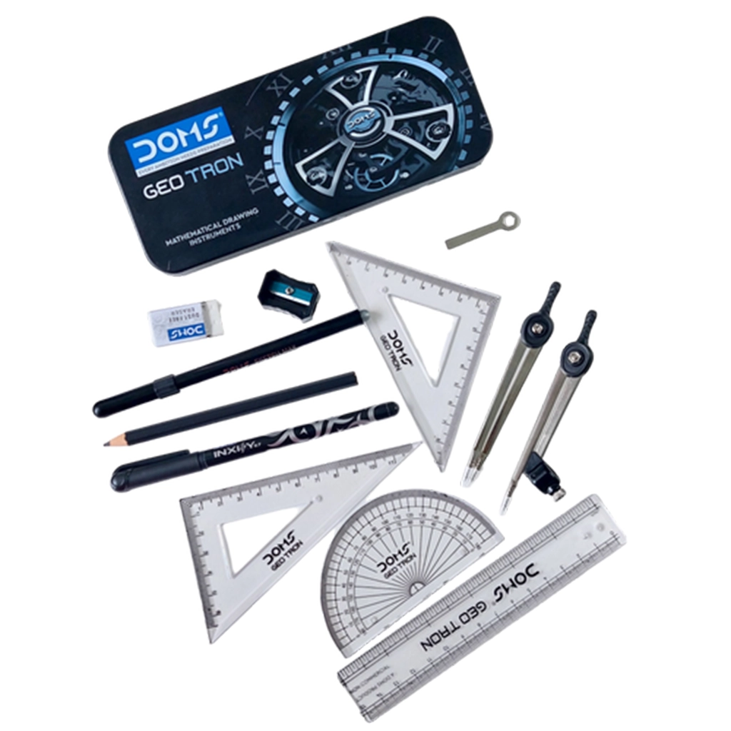 Doms Geo Tron Mathematical Drawing Instrument Box — alternate view
