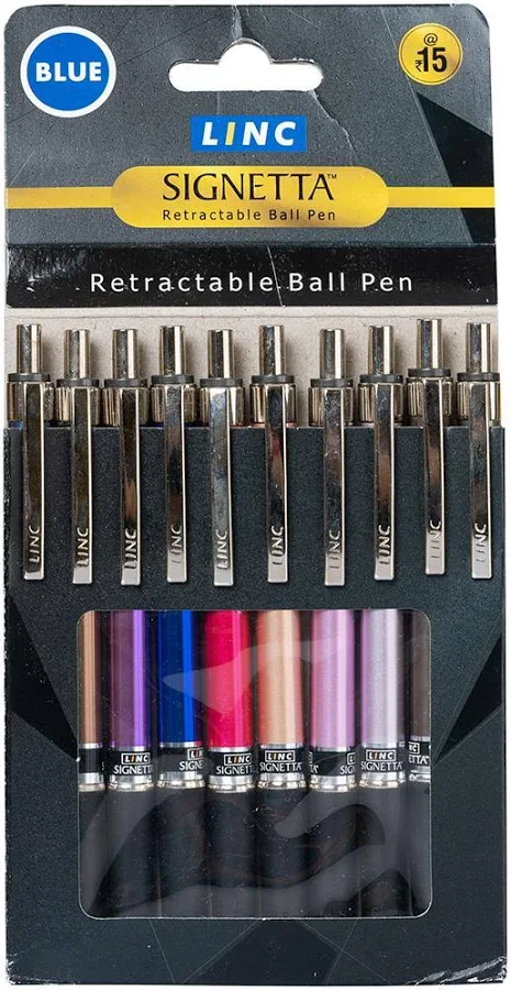 Linc Signetta Ball Pen Card-Blue