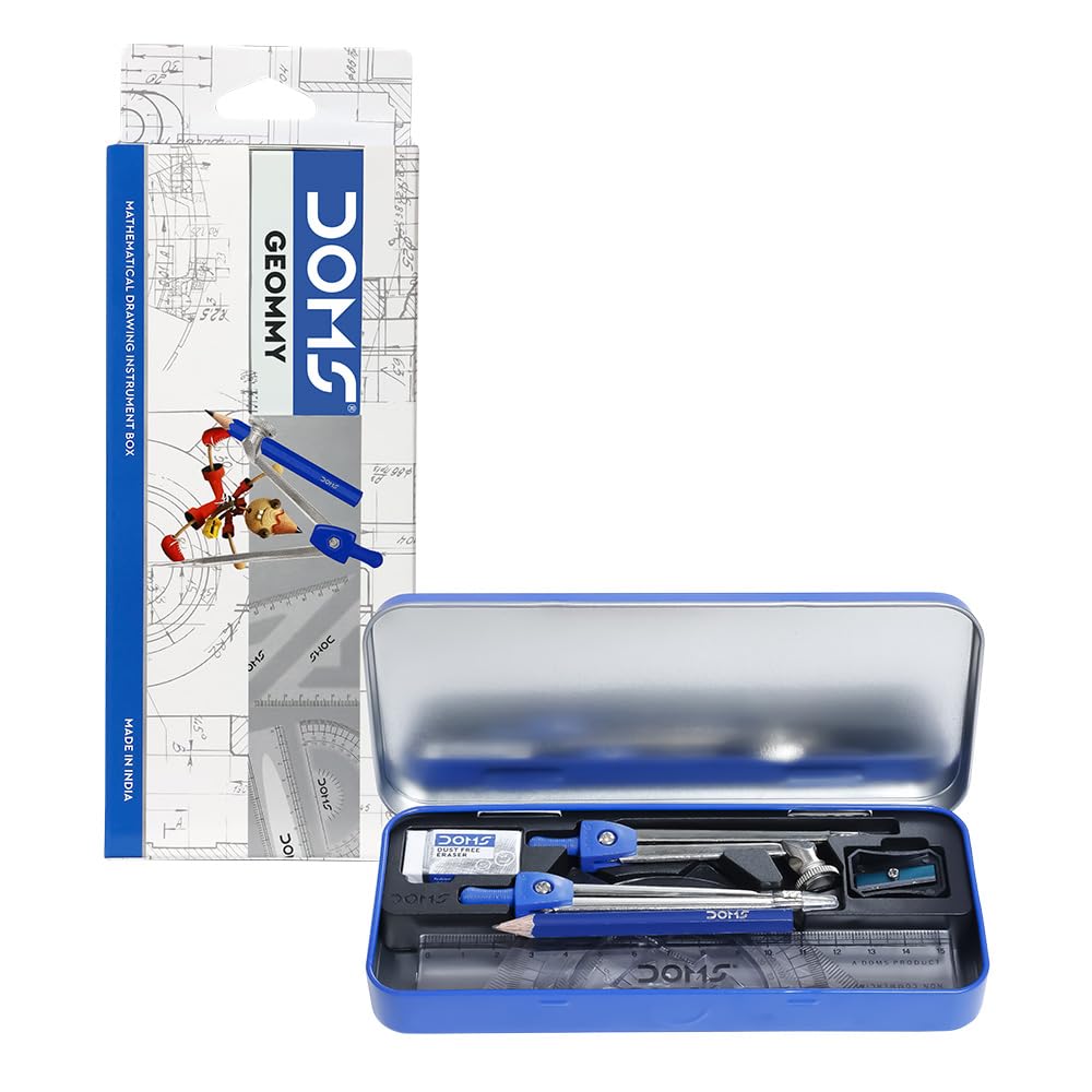 Doms Geommy Mathematical Drawing Instrument Box-New — alternate view