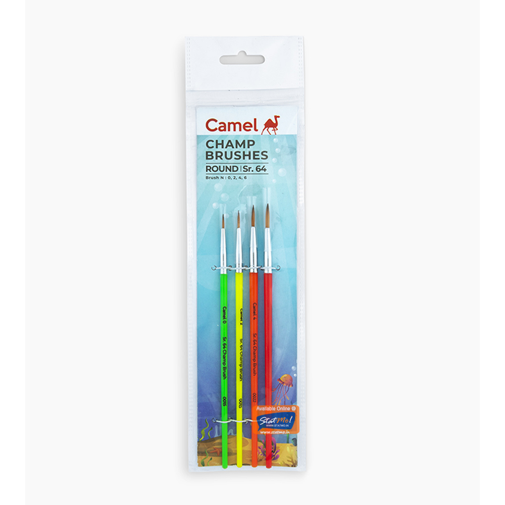 Camel Round Brush Pack SR-64 - Set of 4