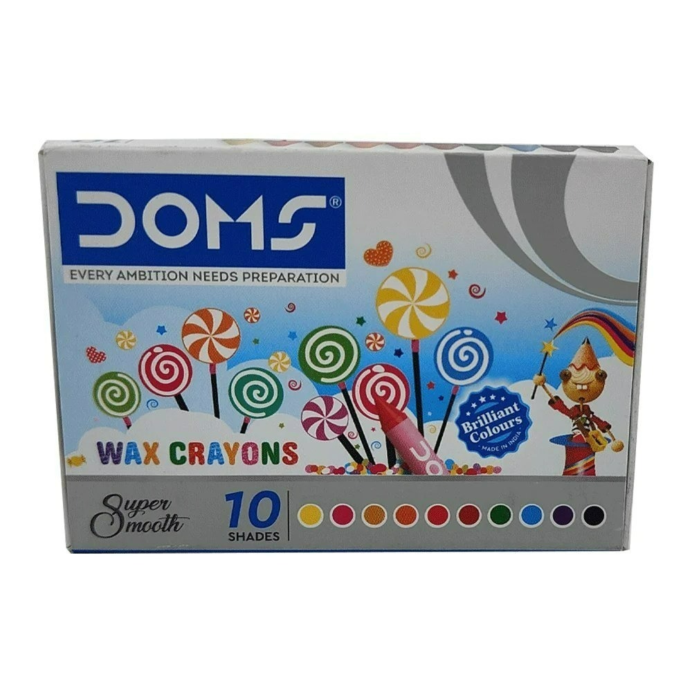 Doms Wax Crayons Small - 10 Shades