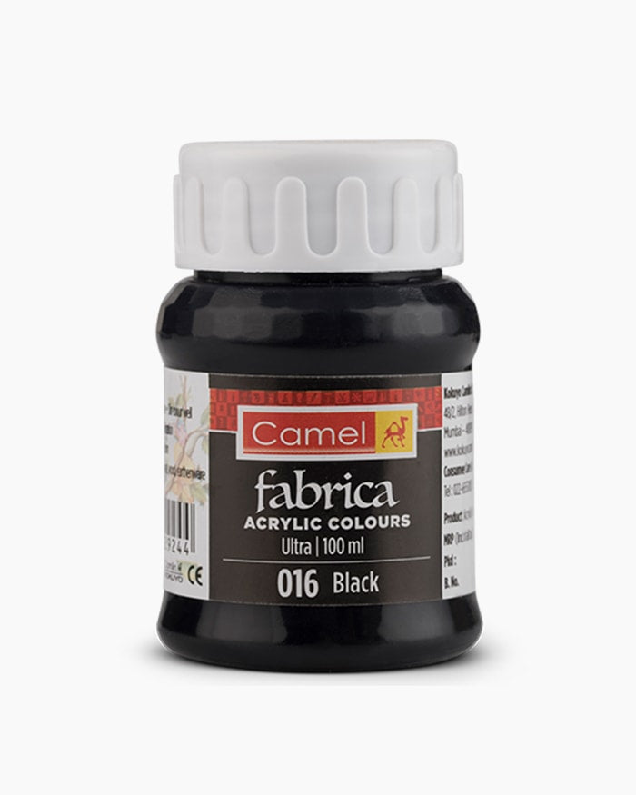 Camel Fabrica Acrylic Colour 100ml - Black
