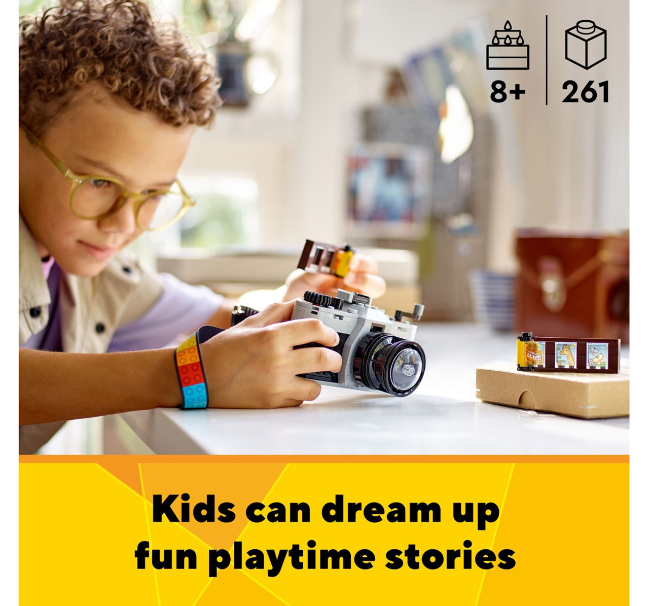 Lego Creator Retro Camera 3 In 1 Toy 31147 Multicolour For Kids Ages 8Y+ (261 Pieces)