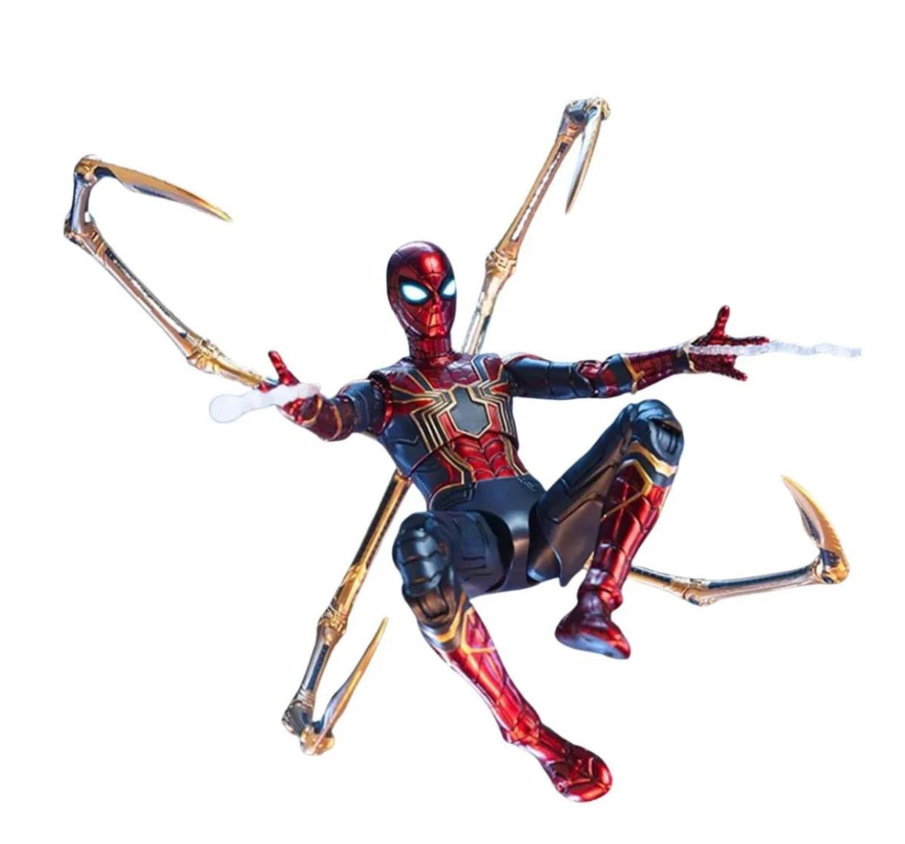 Marvel Iron Spider Infinity War, 1:10 Scale 7 Inch Collectible Action Figure for 14Y+, Metallic